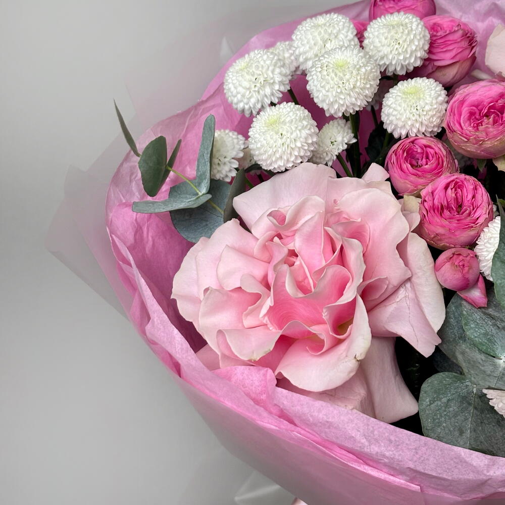 Mixed bouquet "Pink blossom"