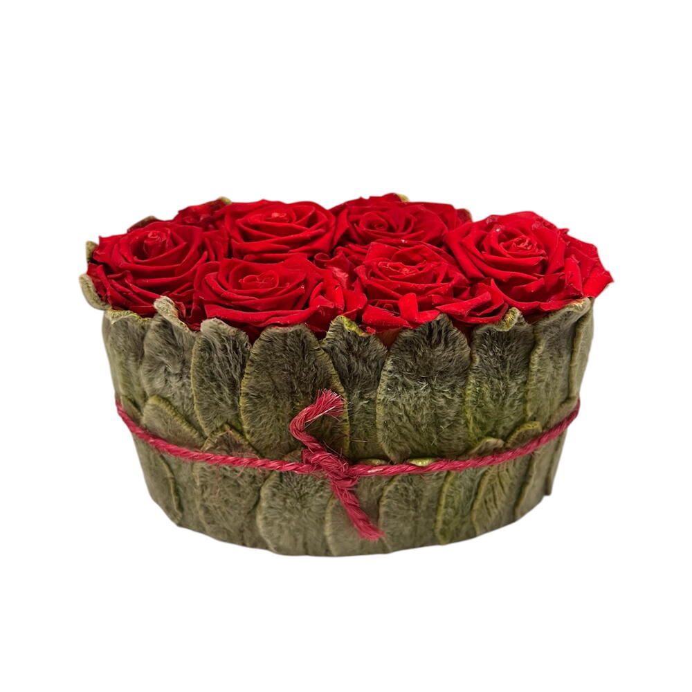 Стабилизированная композиция из красных роз 🌹