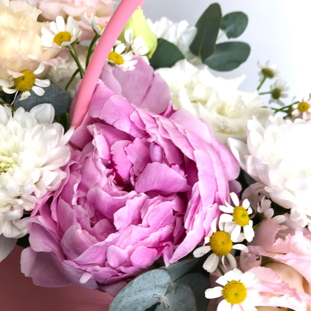 🩷Прекрасная сумочка Bloom room пион, хризантема, ромашка, эустома