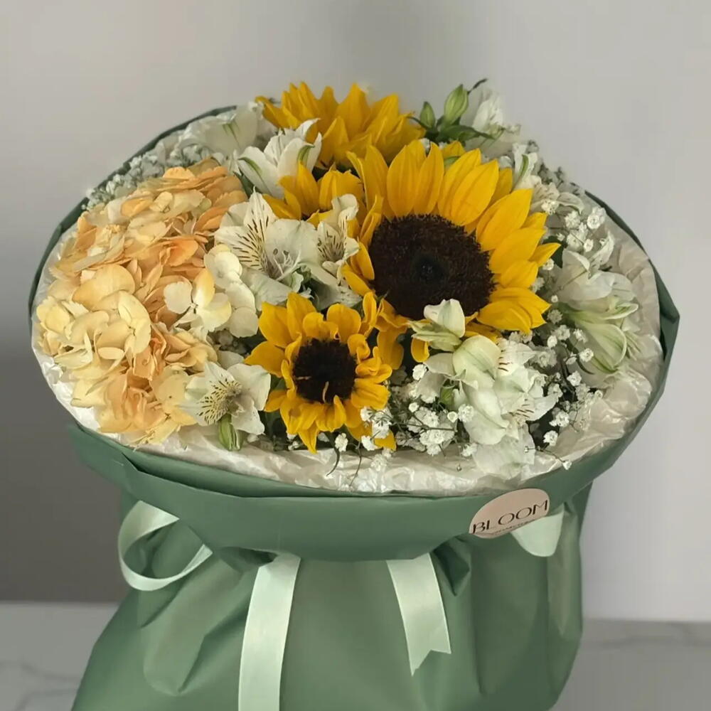 💛Букет с подсолнухами