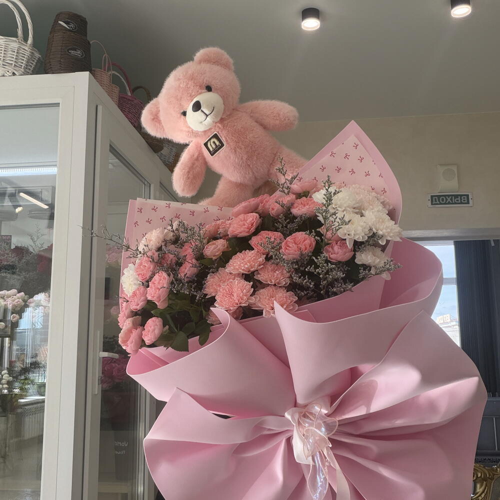 NEW😊🍇цветы+ игрушка 🧸