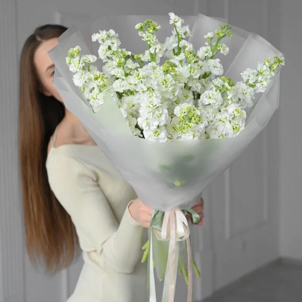 Маттиола белая 15шт