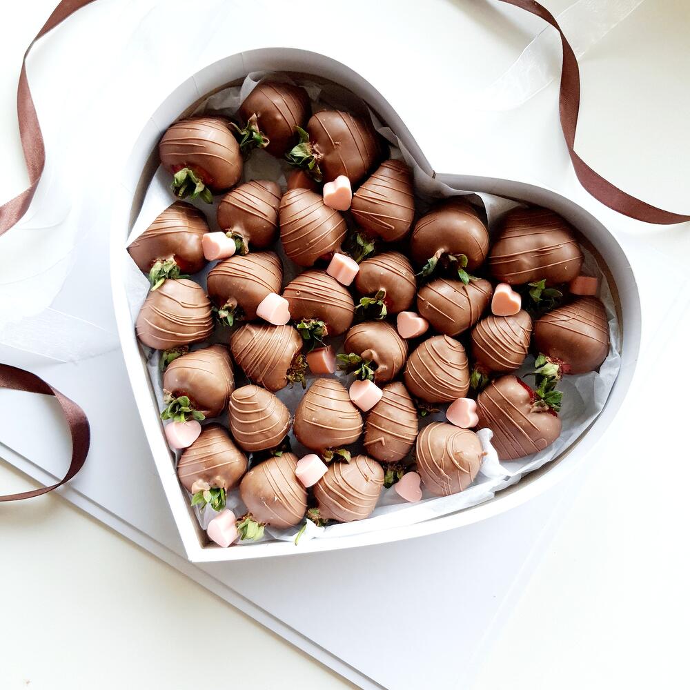 Chocolate-covered Strawberries Heart