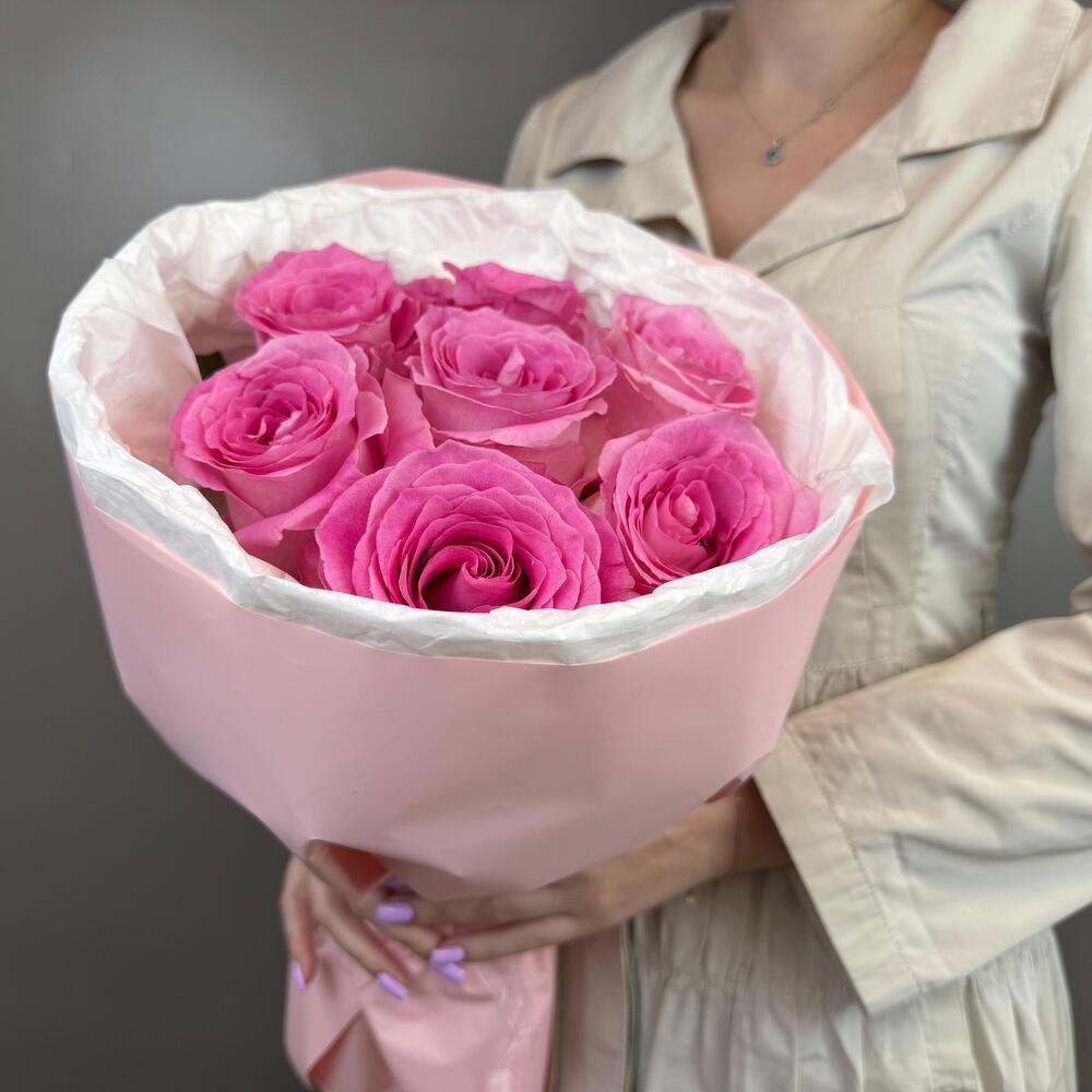 Букет 7 пионовидных роз 💕💖💕