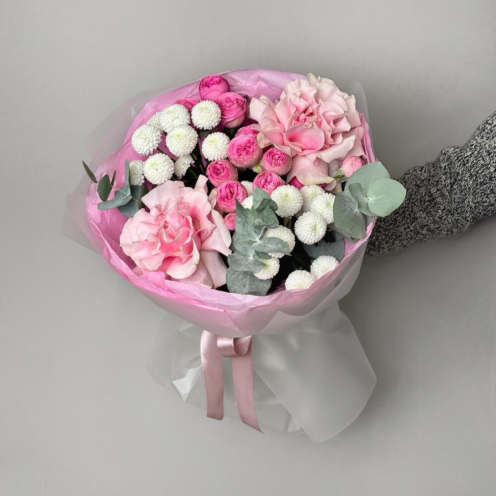 Mixed bouquet "Pink blossom"