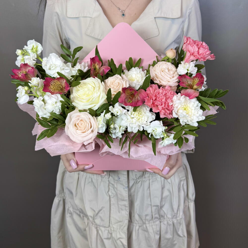 Цветы в конверте💕