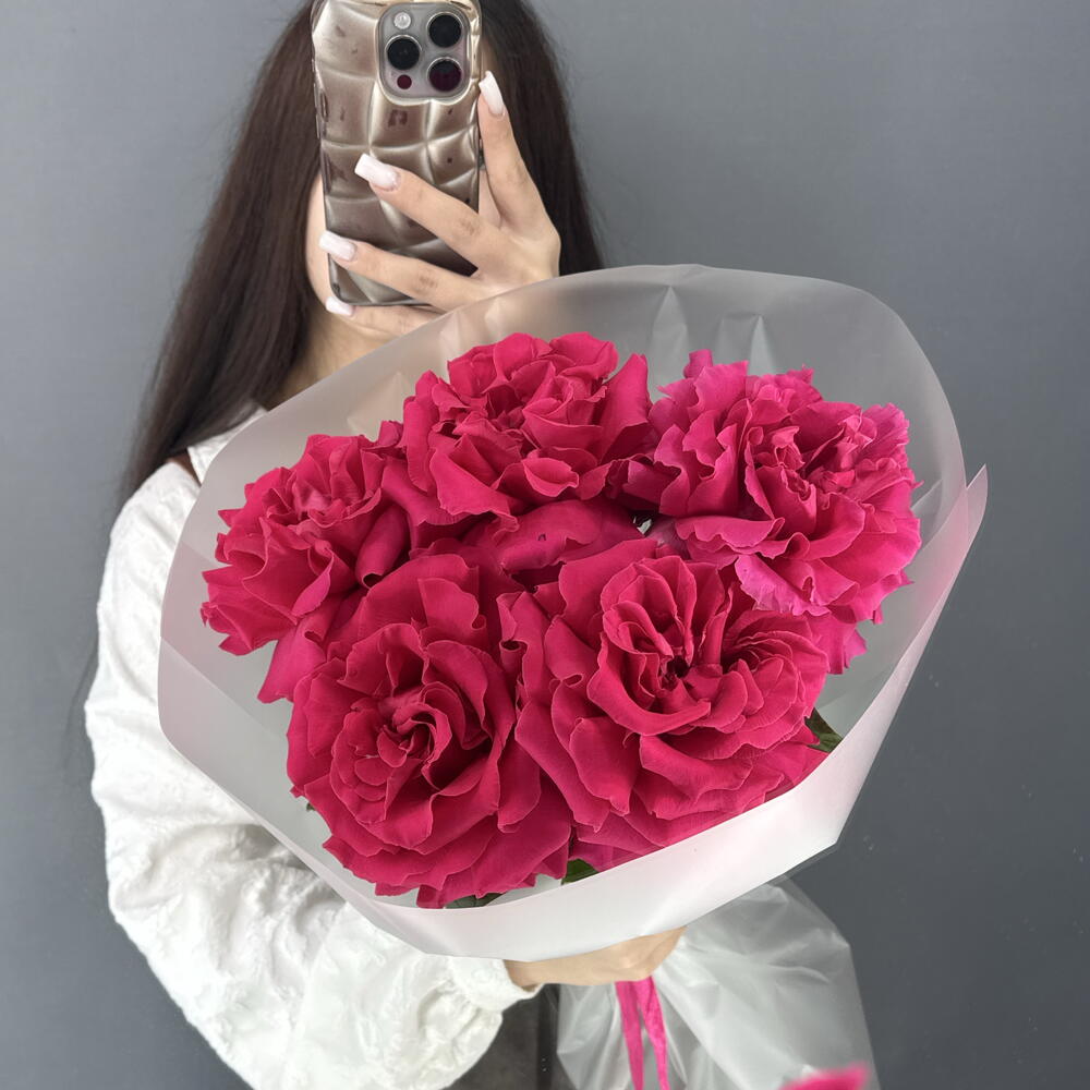 МОНОБУКЕТ из Французской Розы🥐 Фул Монти🎀