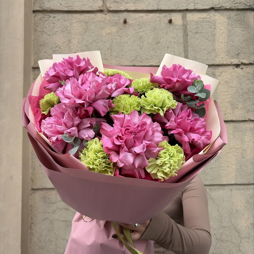 Шик😍(роза французская,гвоздика)
