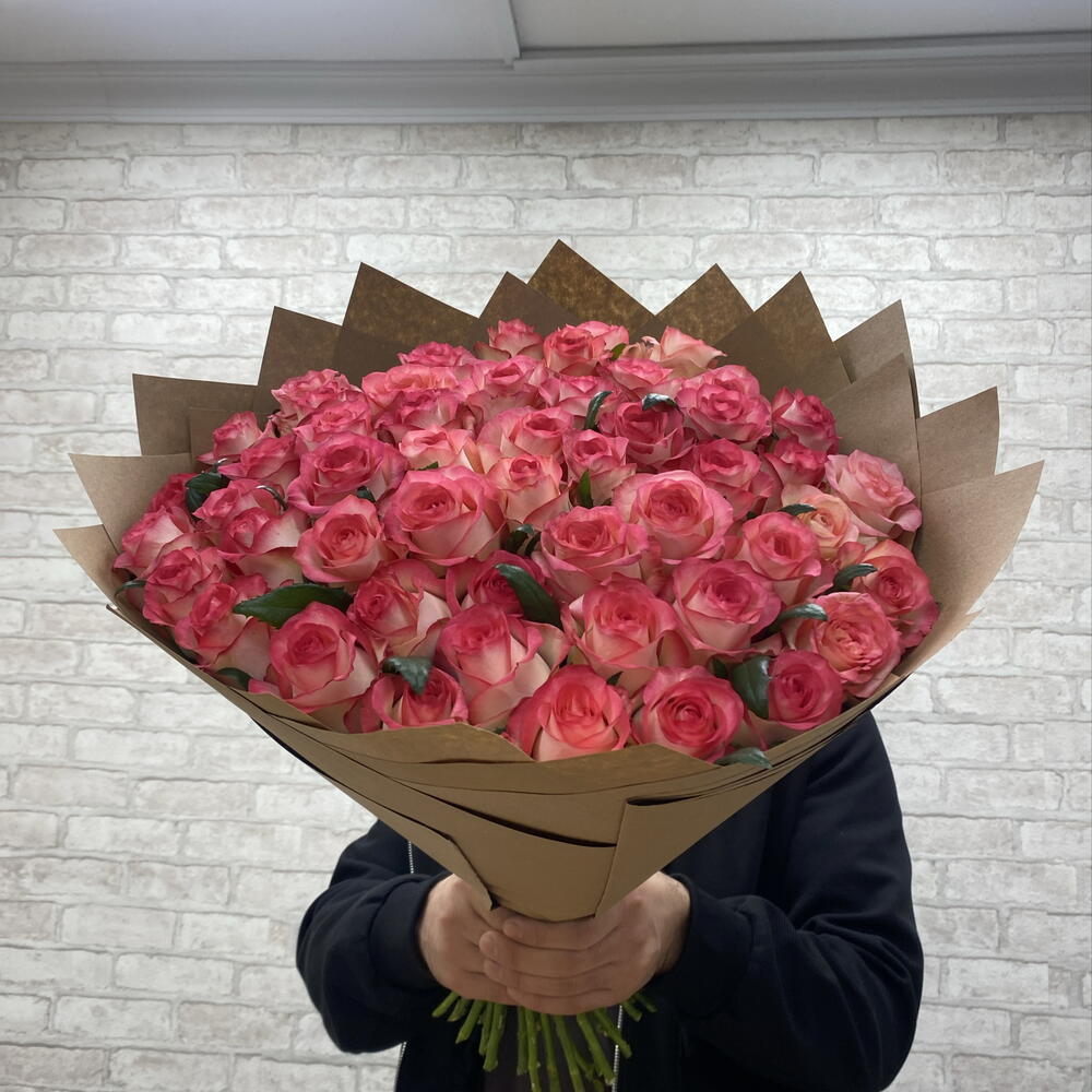 Розовые розы🌹🌹🌹