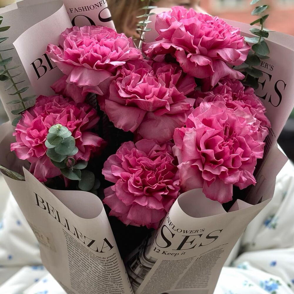 Букет «Под небом Парижа🌸: из французских роз Кантри блюз  для особенного дня» 💐