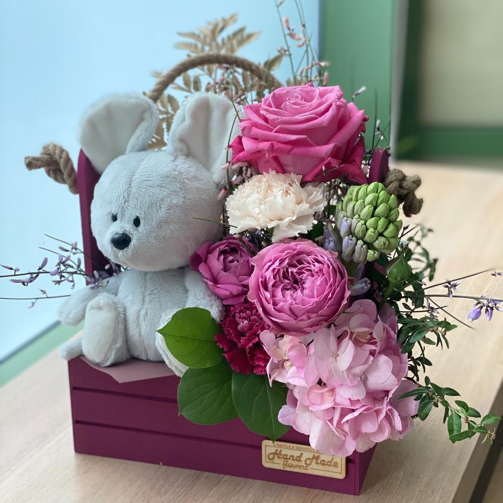 Мышка с Гиацинтом 💗🌸