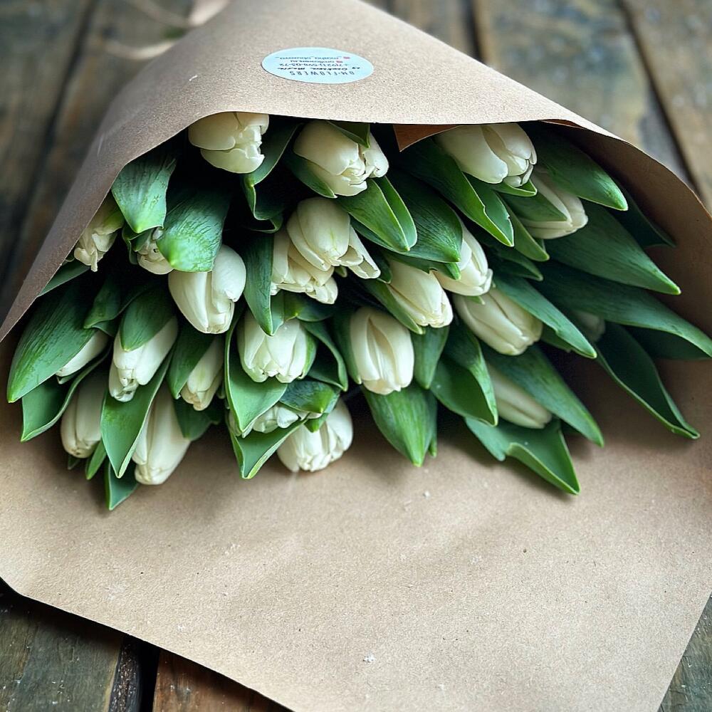 White tulips