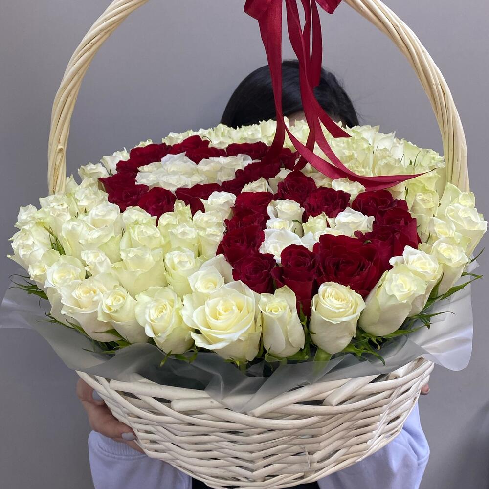 Корзина с цветами 7
