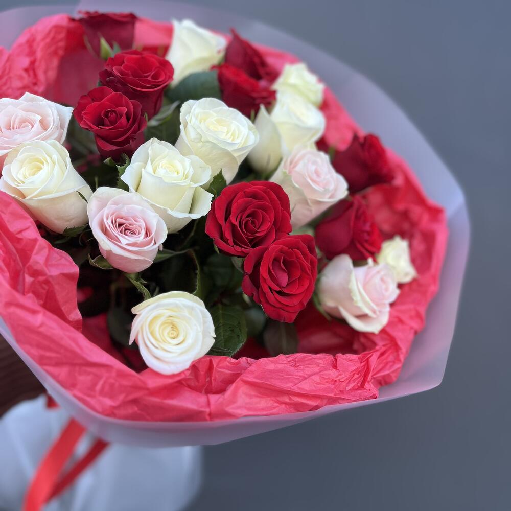Микс из 21 розы
