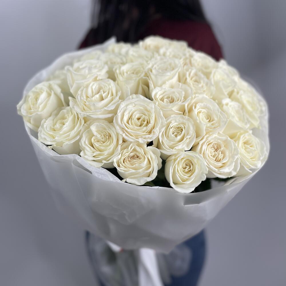 🌹 Букет от Flowersgift из 35 белых роз ▪️ 9