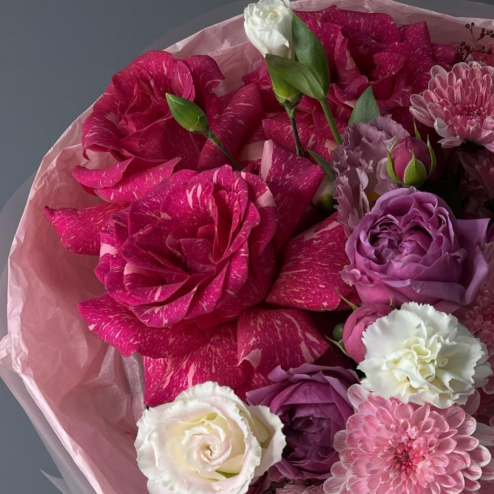 Авторский букет «Малина» 🌸