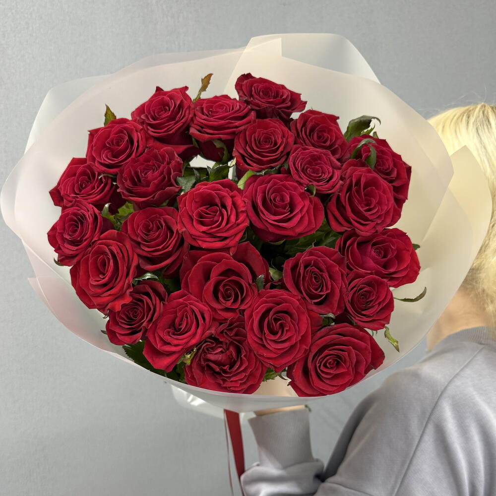 ❗️АКЦИЯ ❗️ Королевские розы красные ( Престиж 25шт )