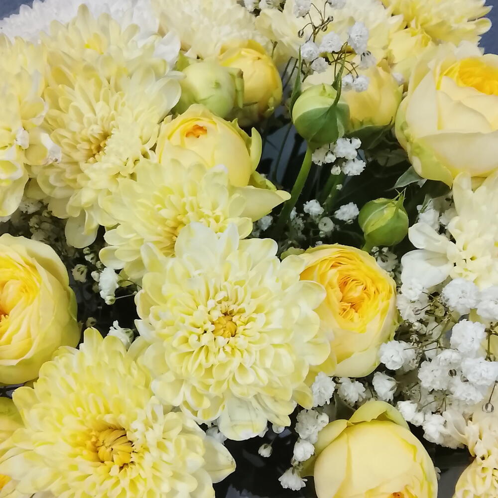 Монохромный жёлтый букет🤍💛