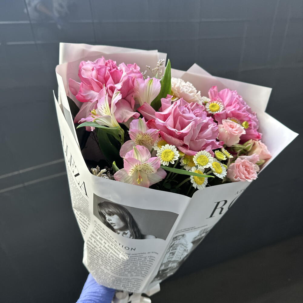 Букет комплимент Розовое пирожное