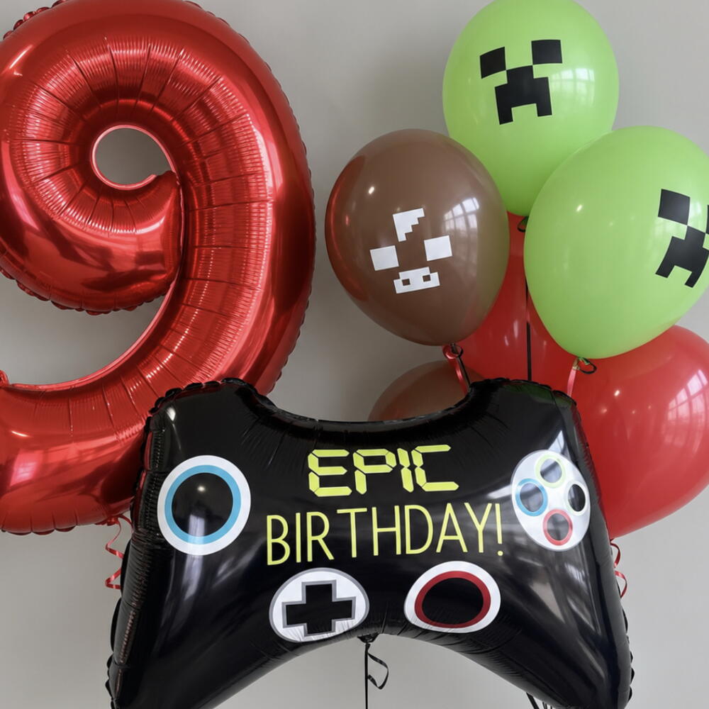 🎮 Набор шаров «Minecraft — Epic Birthday»