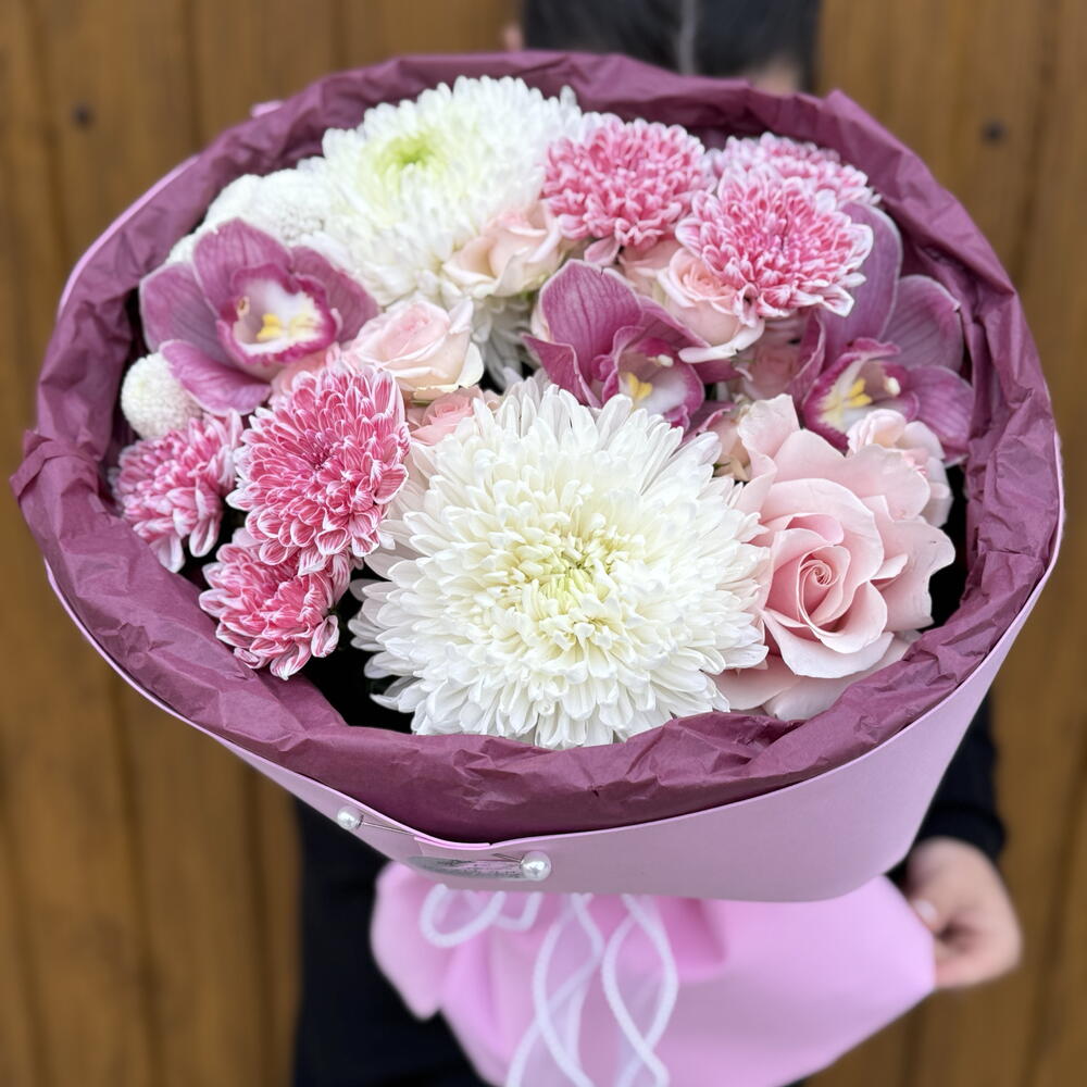 Букет с орхидеей 💖