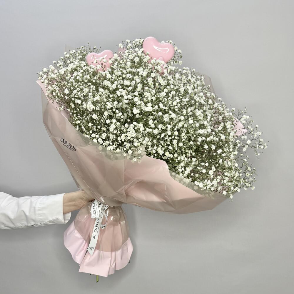 «Искренность чувств» букет из 11 белоснежных гипсофил