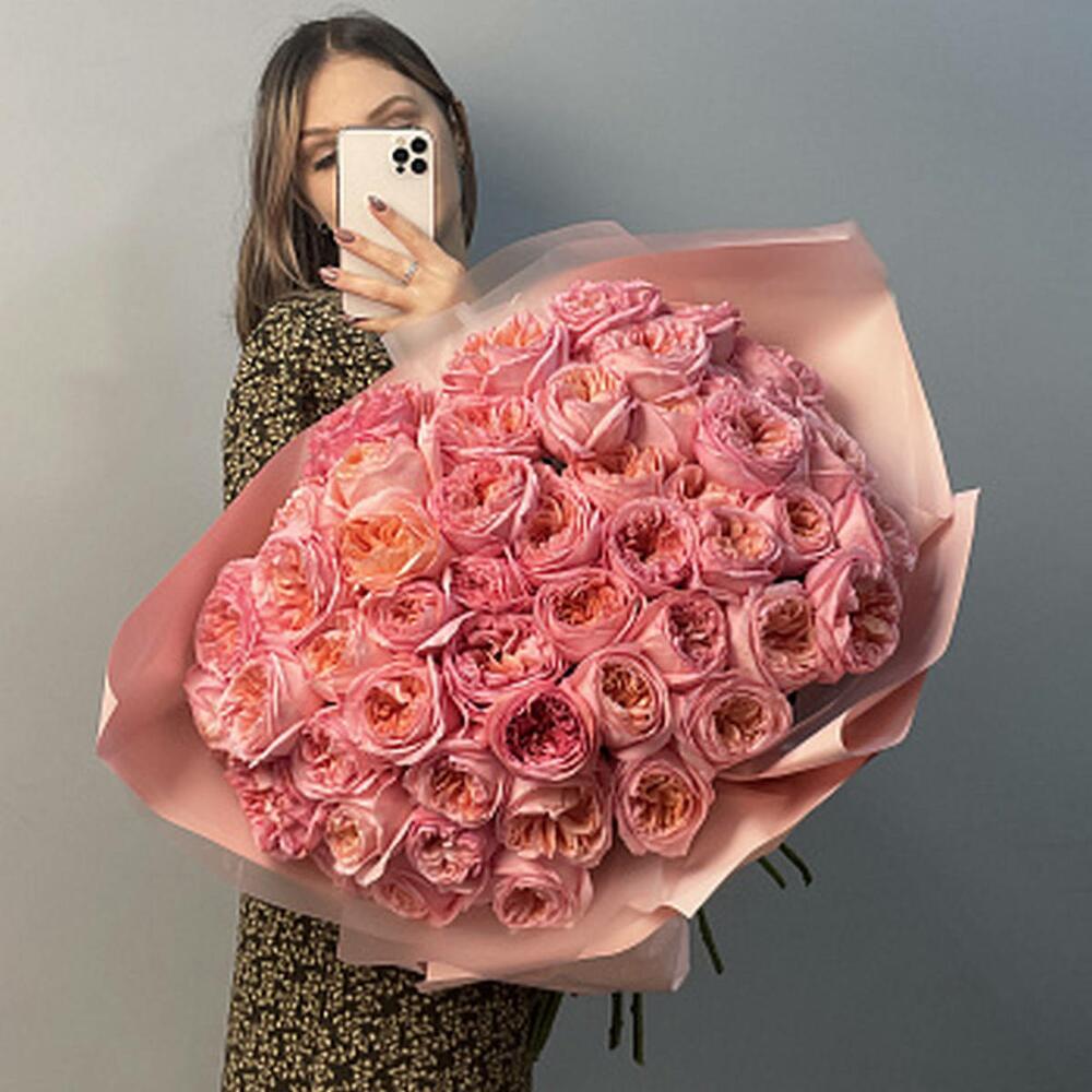 Букет пионовидных роз Pink Expression XL