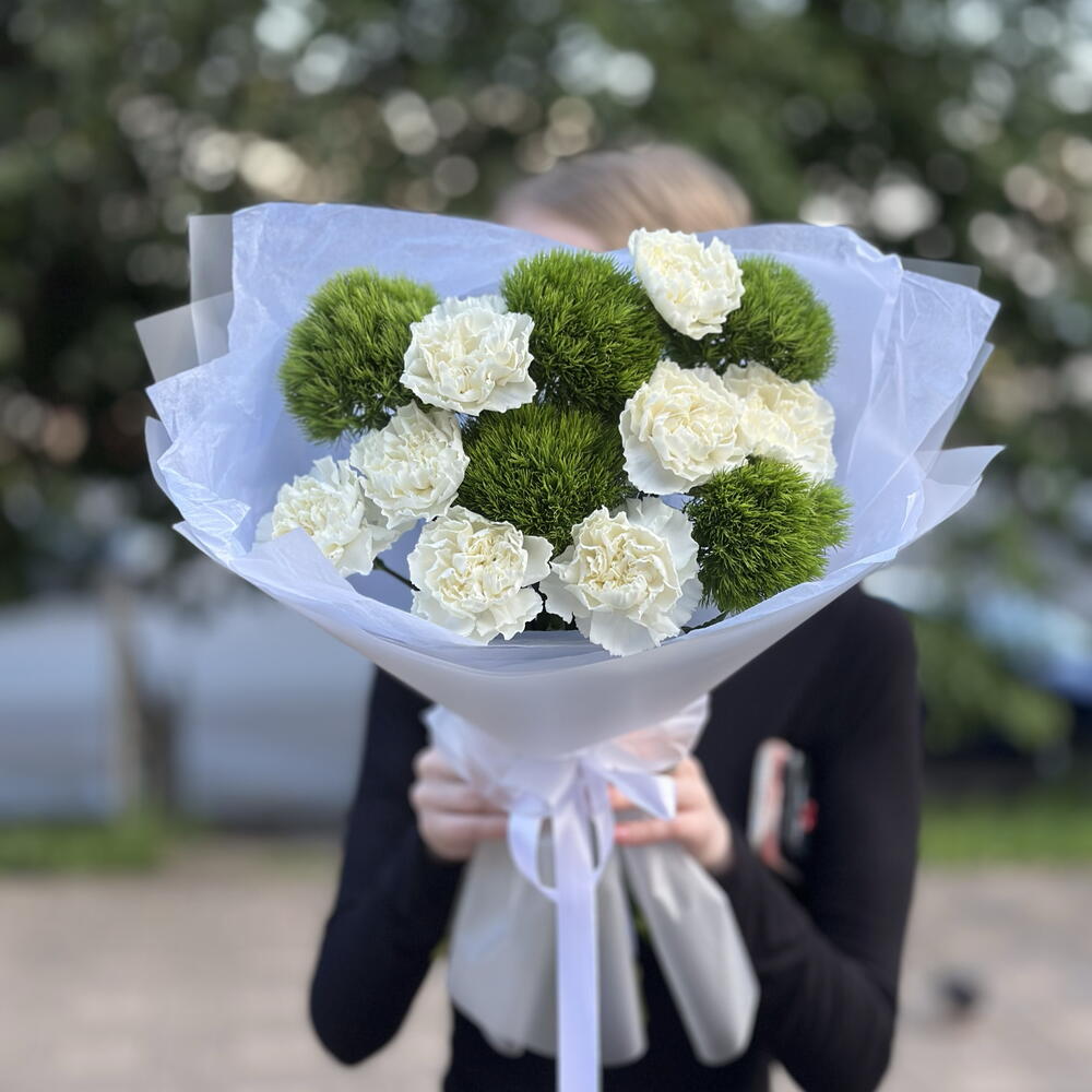 Гвоздики киви и диантусы