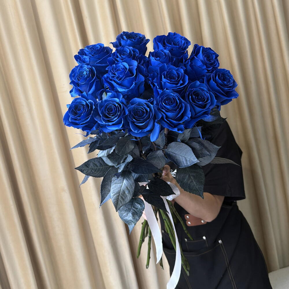 Синие розы 🌹 13 штук