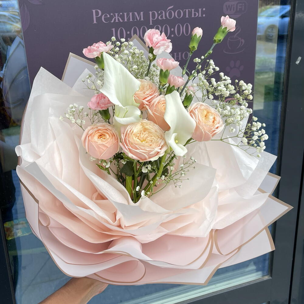 Букет «Роза и Калла»