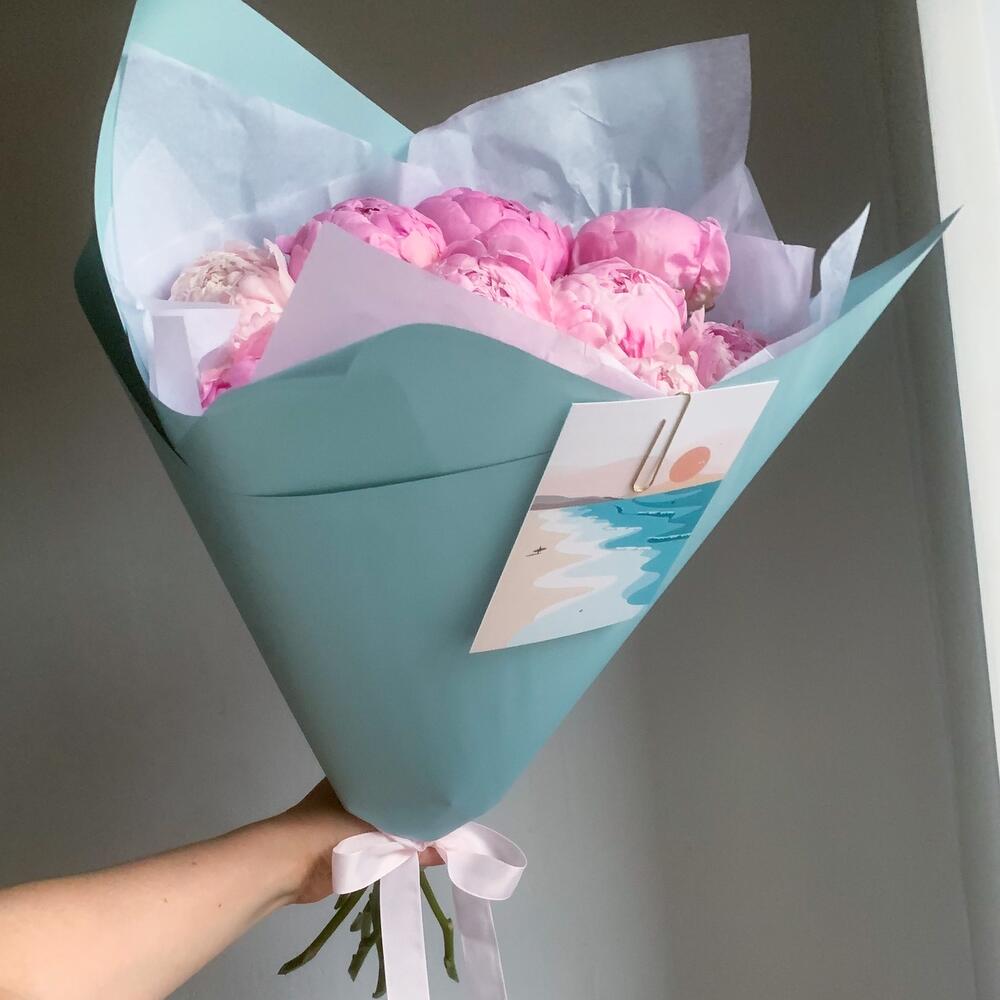 Bouquet of 11 pink peonies: Pink 11