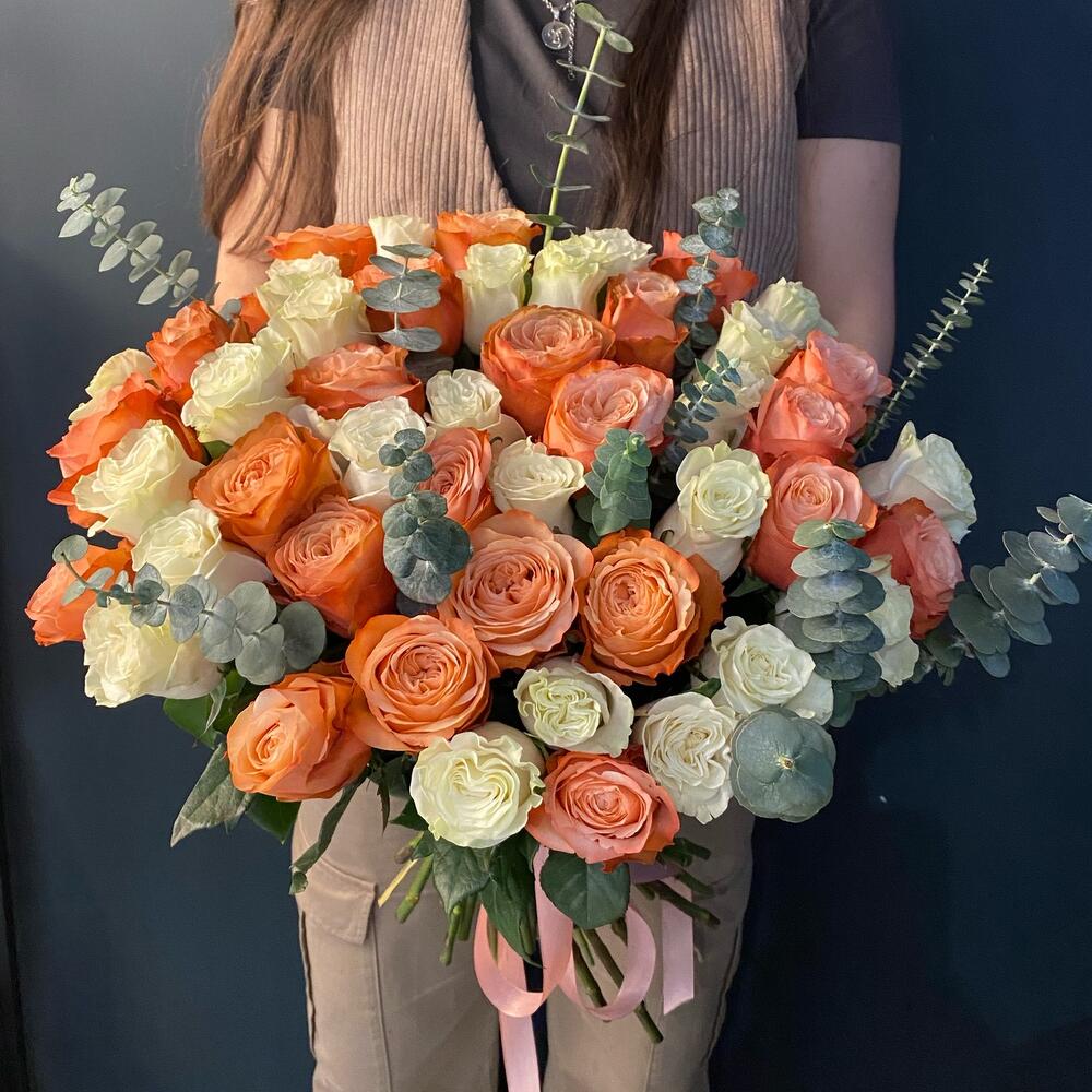 Розы микс 🧡
