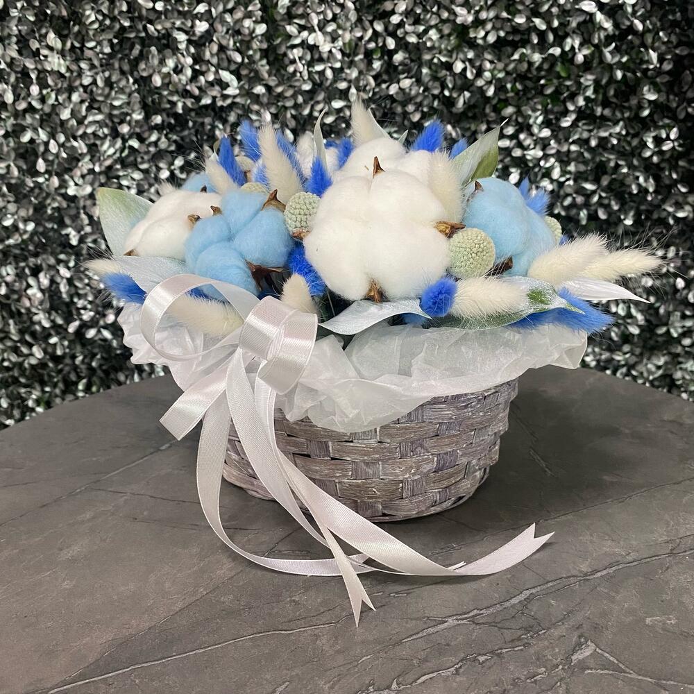 Корзина с сухоцветами💙