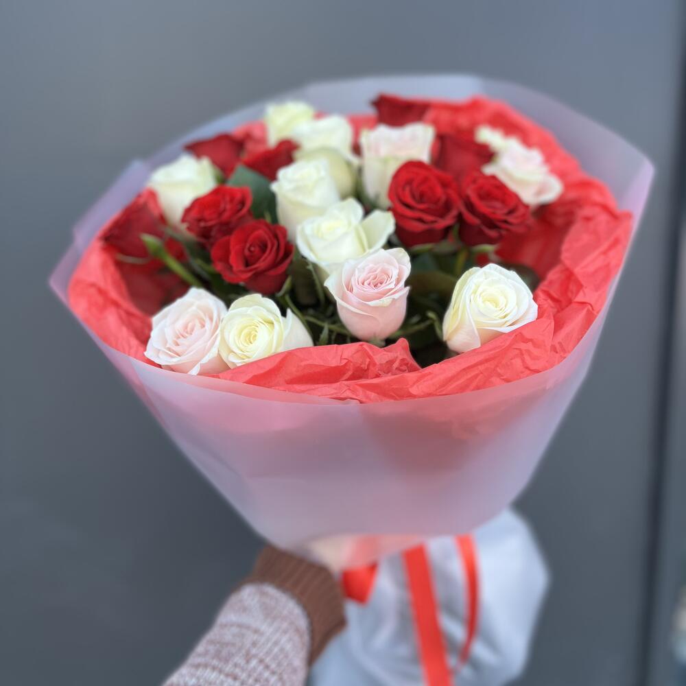Микс из 21 розы