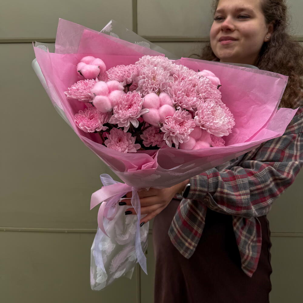 Будет их коллекции «Морожко» pink из кустовых хризантем + сладкий подарок 🎁