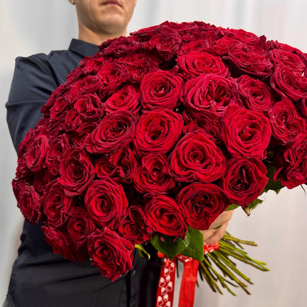 101 красная Роза  🌹 ♥️