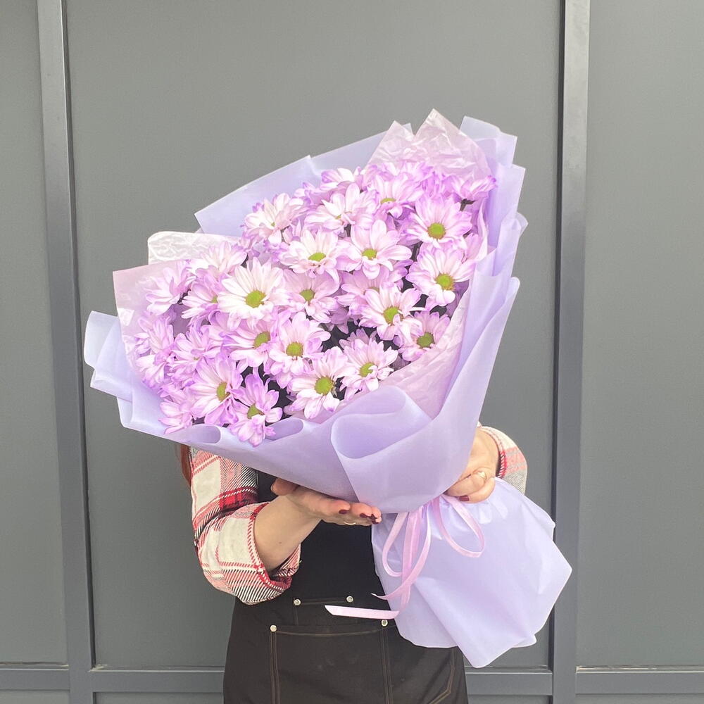 Букет из хризантем 💜
