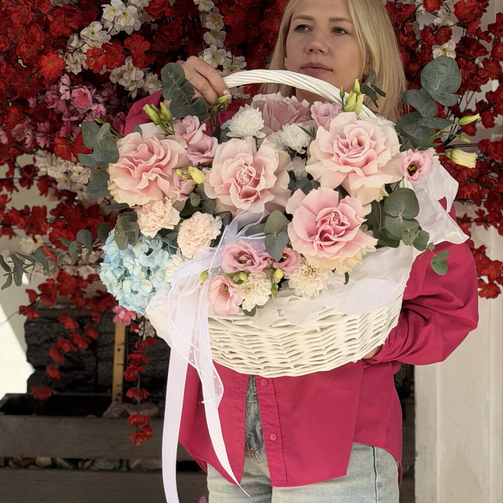 Шикарная большая корзина с красивым и стойким составом 🎀💝