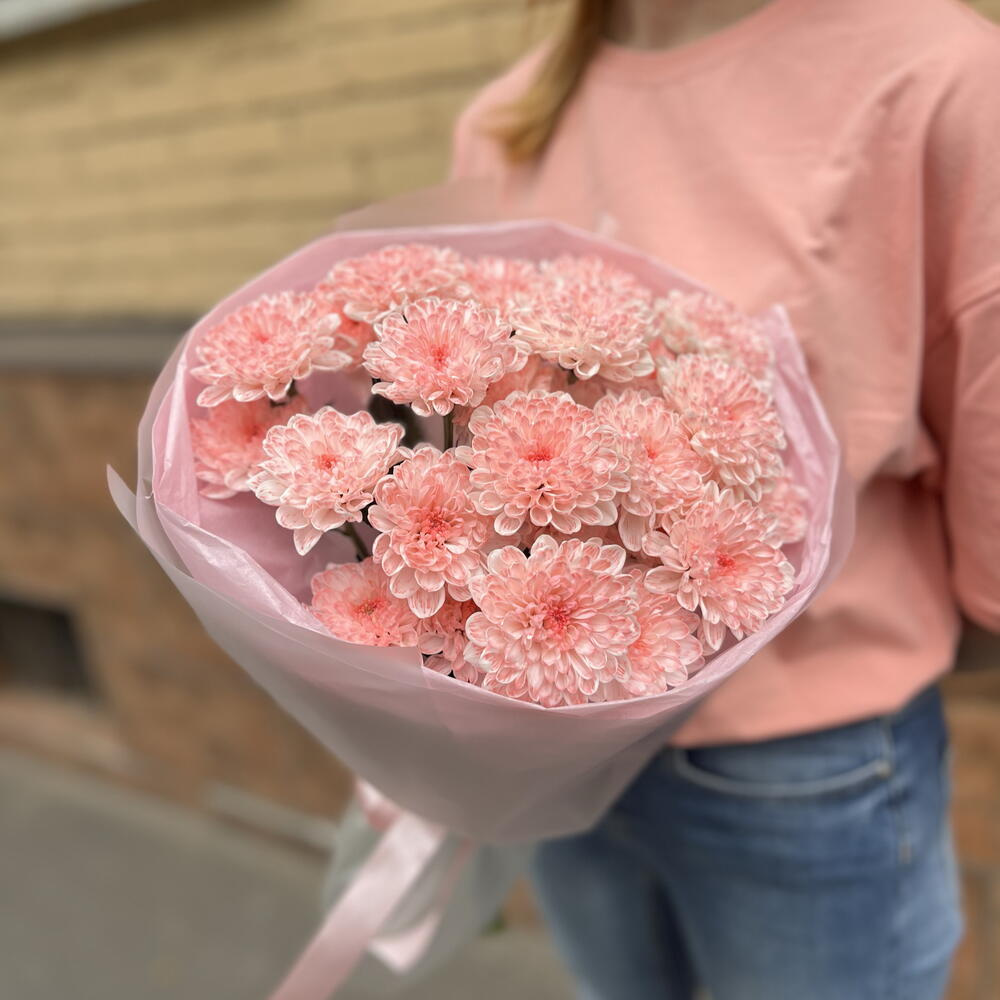 Букет из 3 кустов хризантем