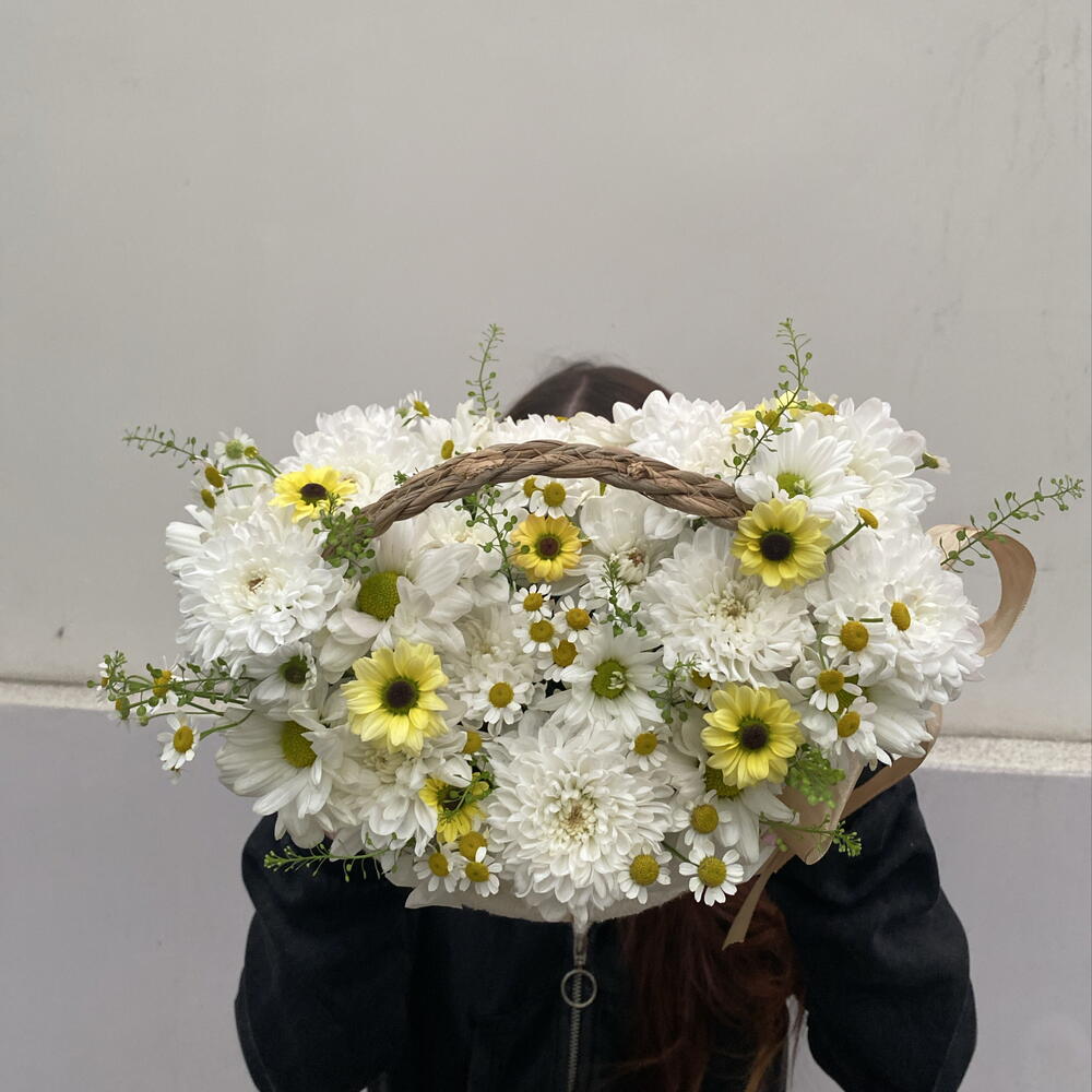 Цветочное лукошко 💛