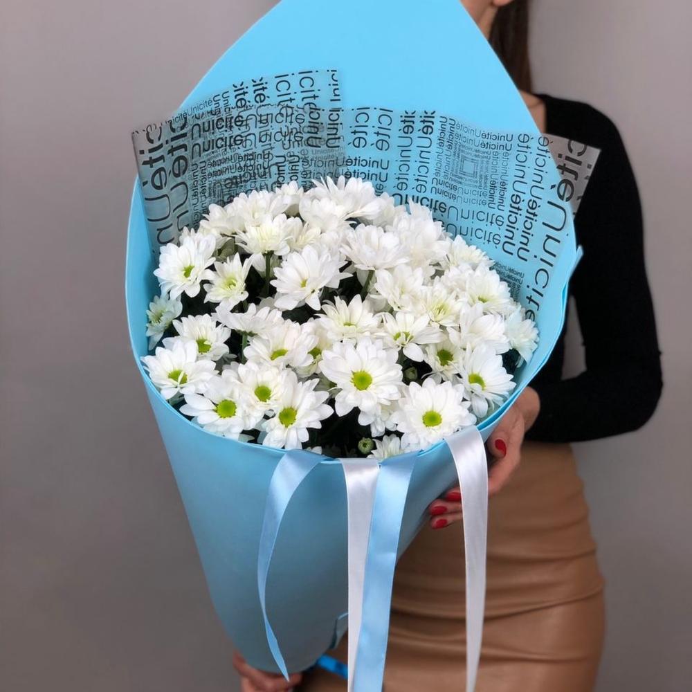 Букет из белых хризантем