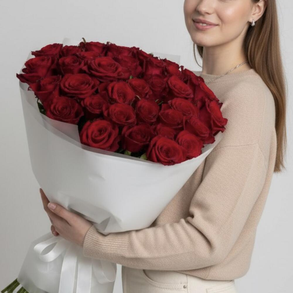 Моно букет из сибирской розы 🌹 51шт