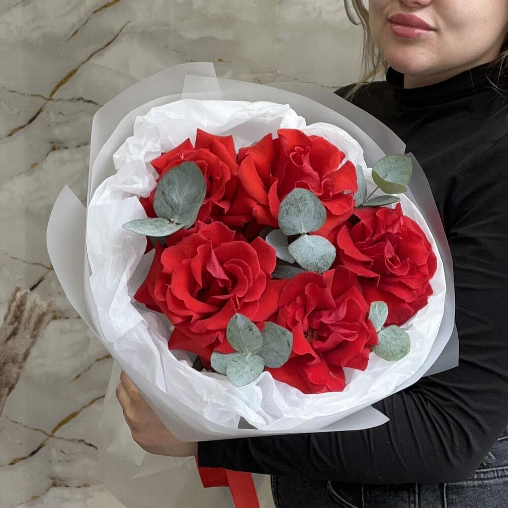 Французские розы с эвкалиптом 💗