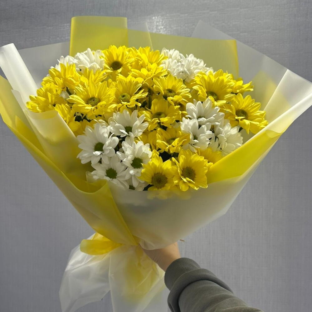 Букет из хризантем 💛