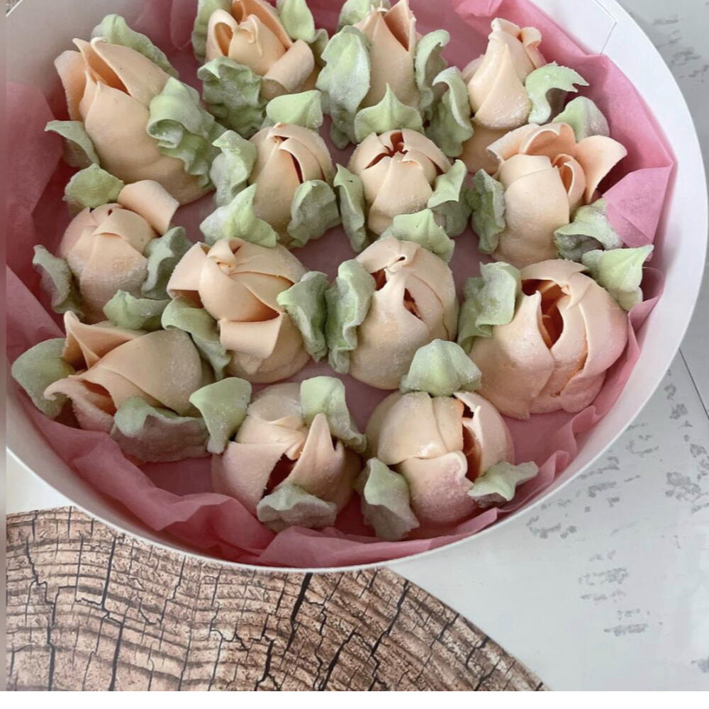 Зефирные тюльпаны с эфирным маслом