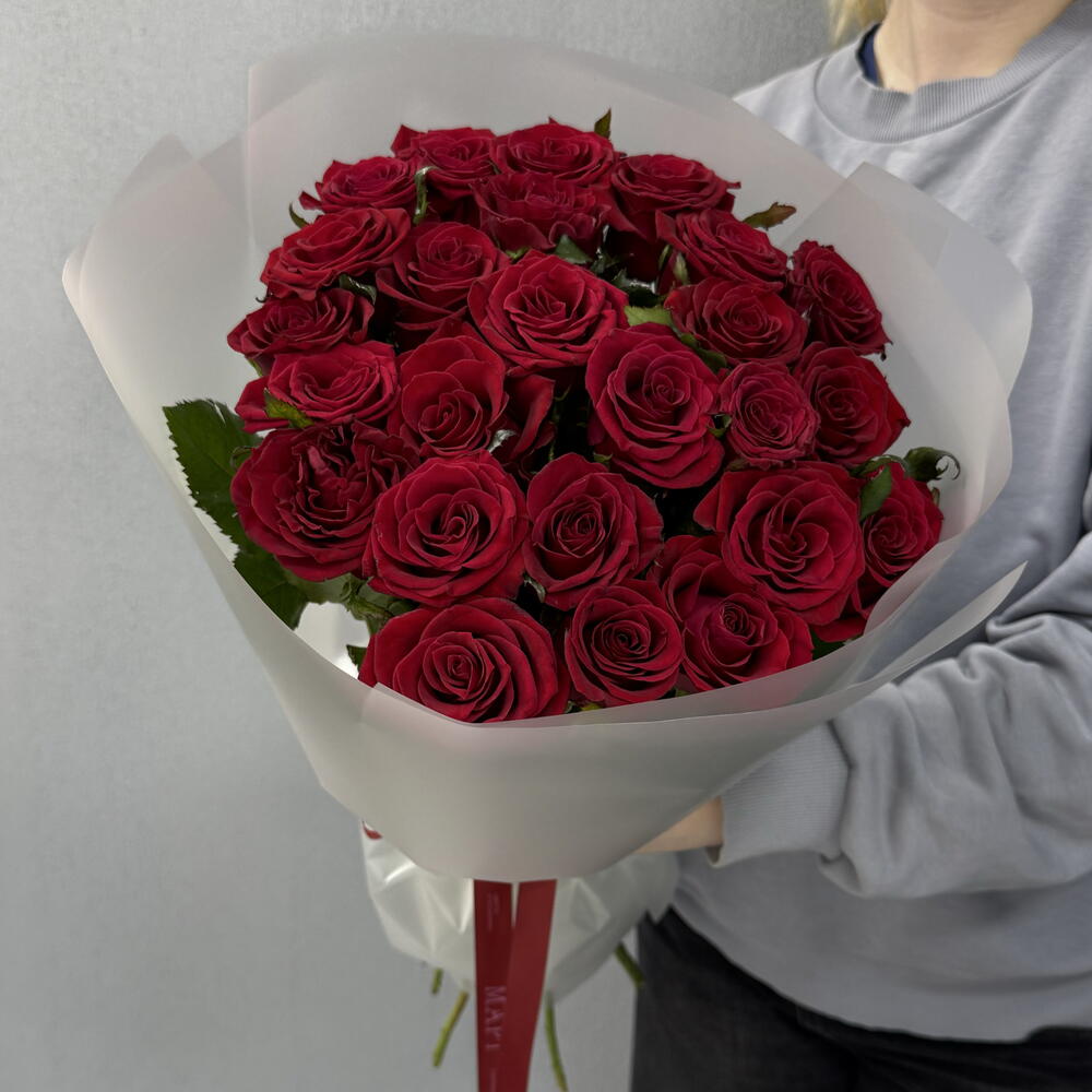 ❗️АКЦИЯ ❗️ Королевские розы красные ( Престиж 25шт )