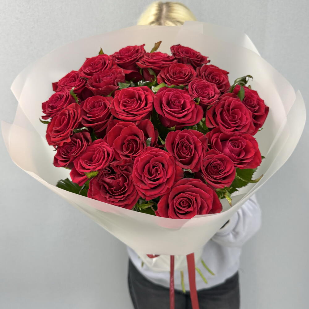 ❗️АКЦИЯ ❗️ Королевские розы красные ( Престиж 25шт )