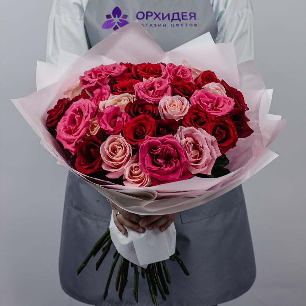 35 Роз микс 50 см
