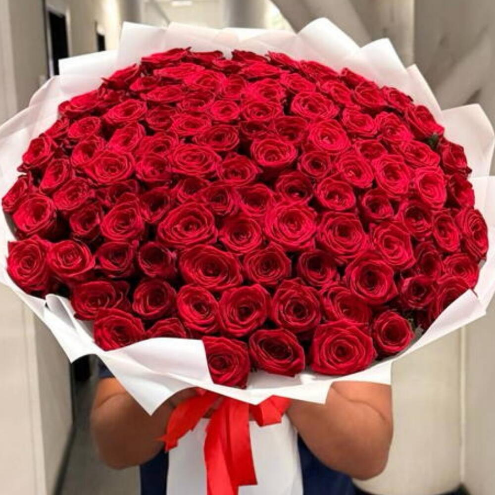 101 красная Роза букет 🌹
