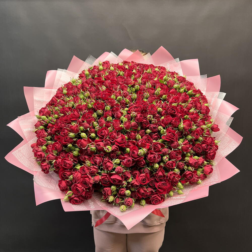 Пионовидные кустовые розы 🌹 101шт